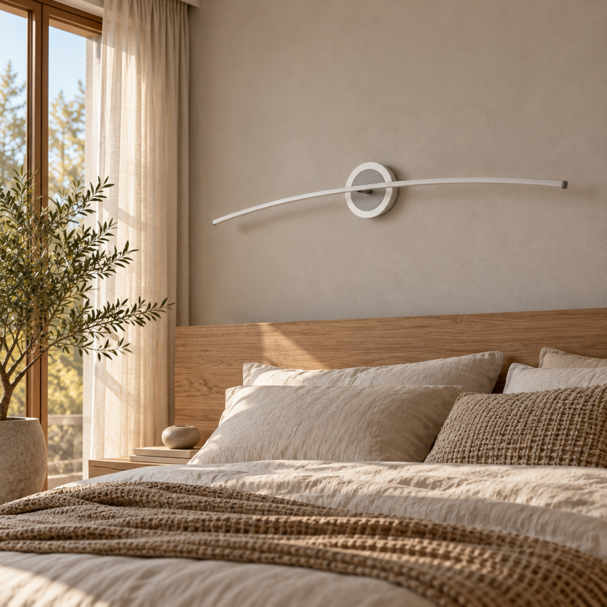 Elegante LED-Wandleuchte mit Ringdesign