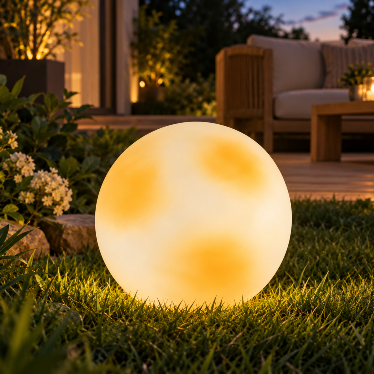 Garten Solar Mondlampe