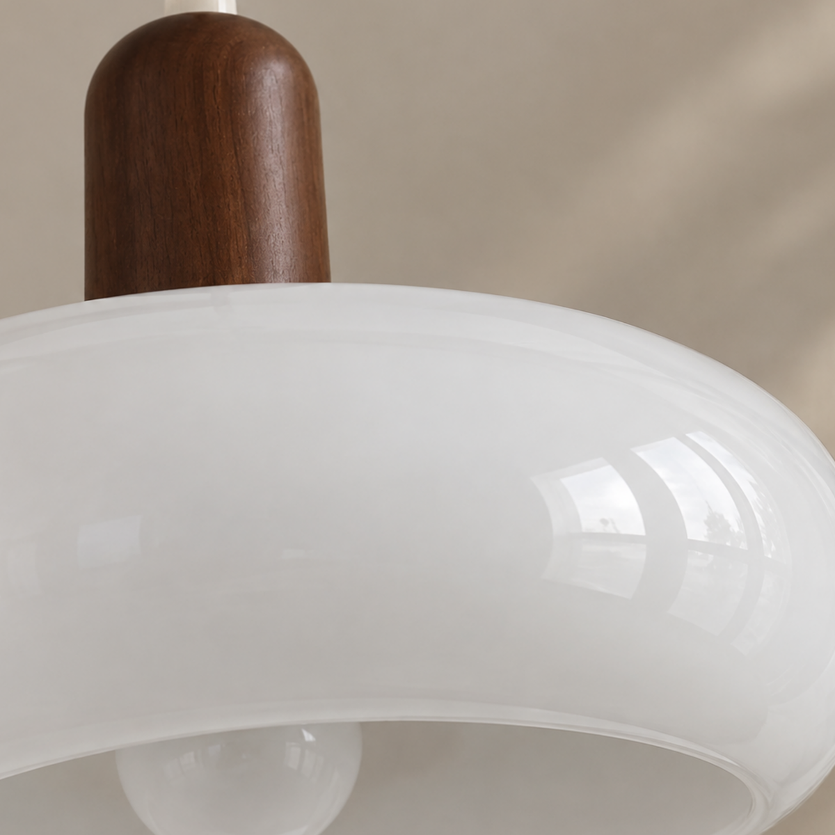 Skandinavische Creme Pendelleuchte