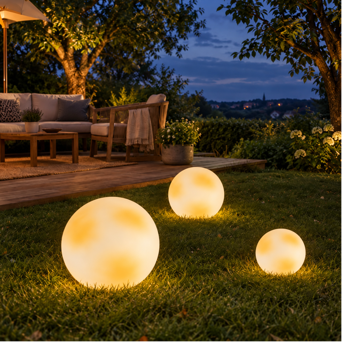 Garten Solar Mondlampe