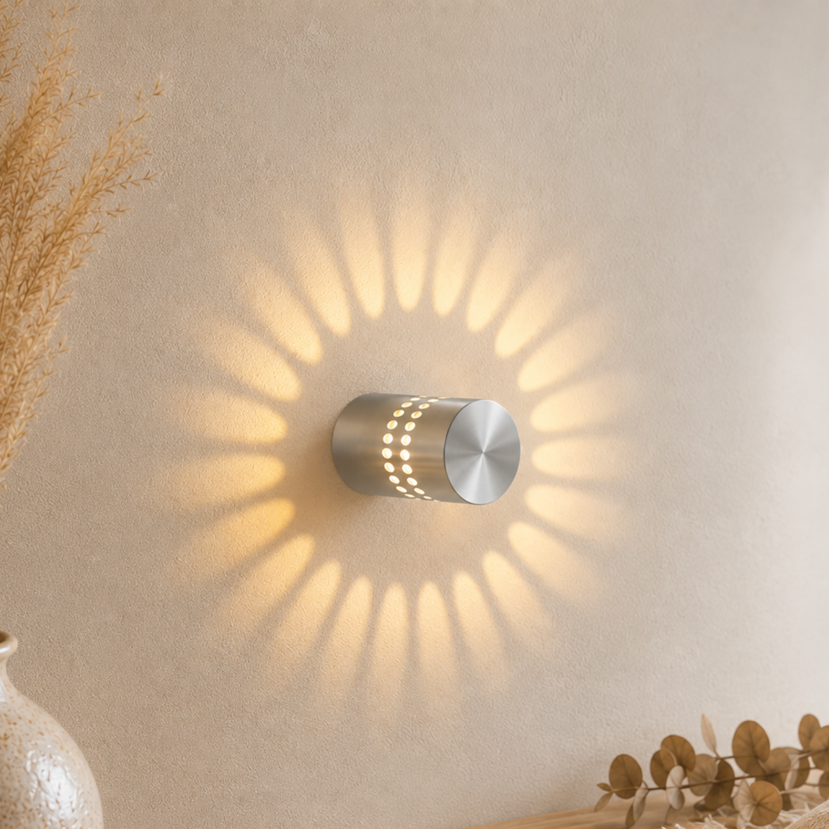 Kreisförmige Aluminium LED Wandlichter