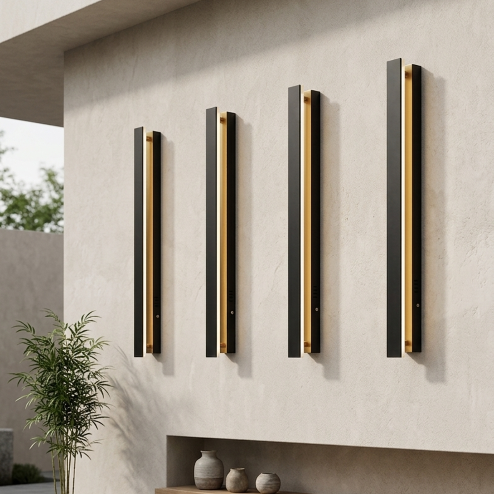 Schlanke Outdoor Wandlichter