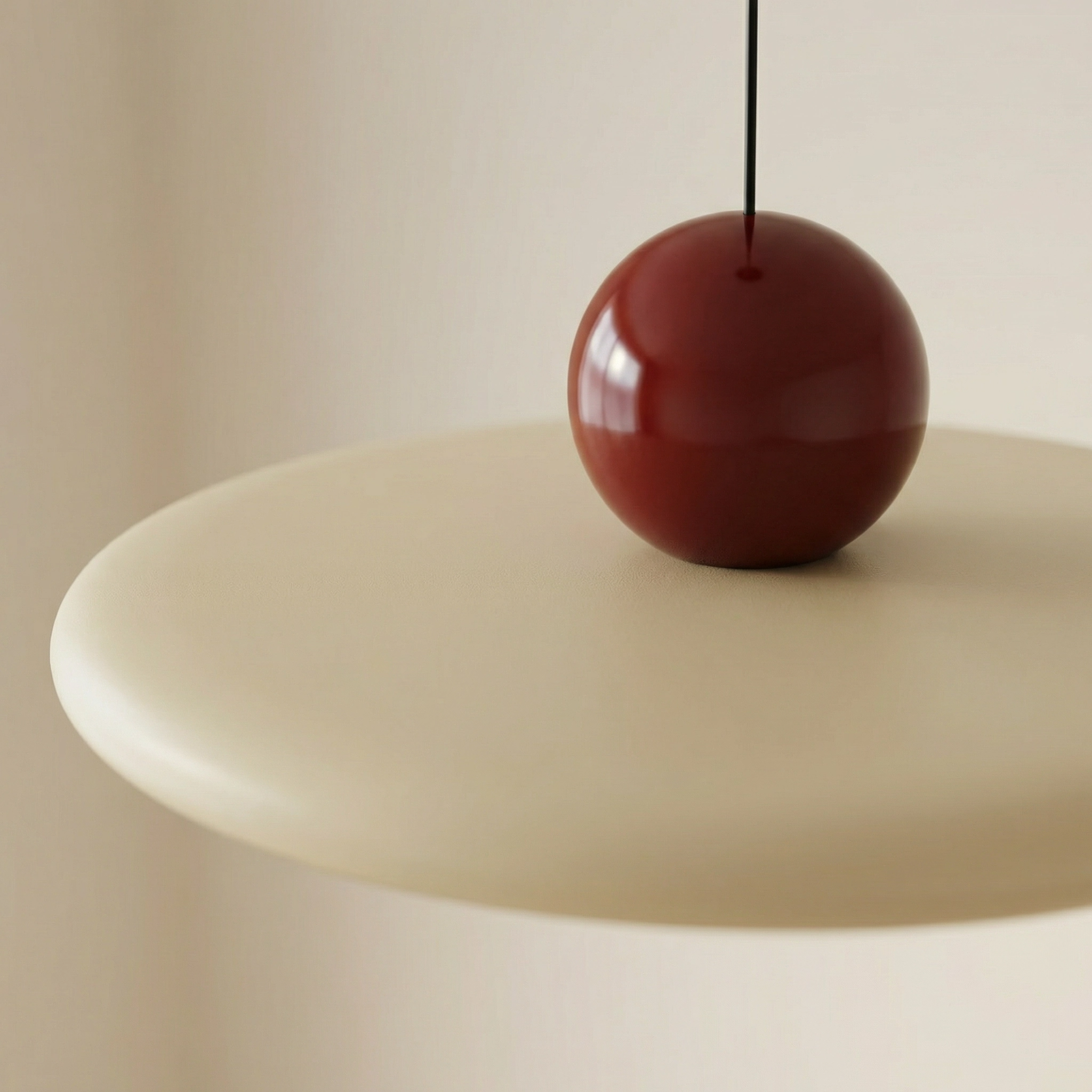 Glas Pendelleuchte im Bauhaus Stil