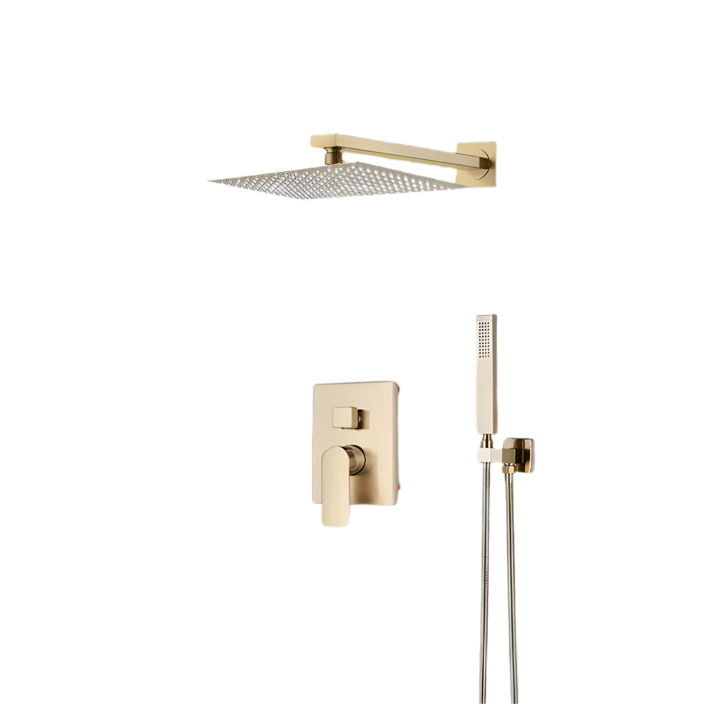Goldene Duscharmatur