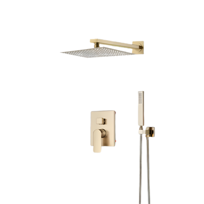 Goldene Duscharmatur