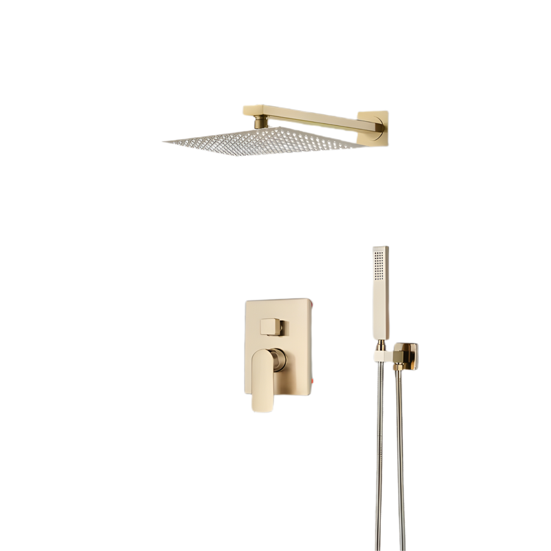 Goldene Duscharmatur