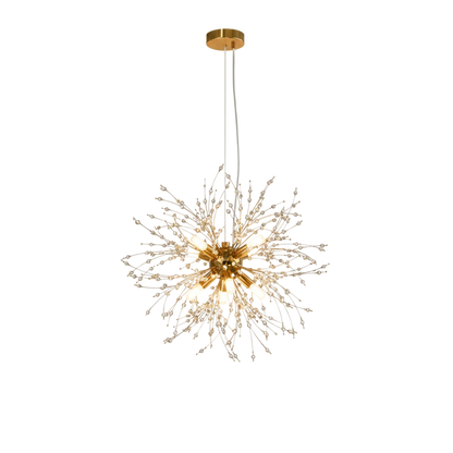 Moderne Goldene Kristall Deckenleuchte