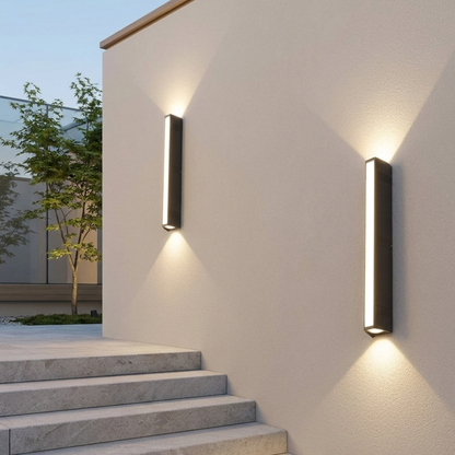 Rechteckige LED Wandlampe