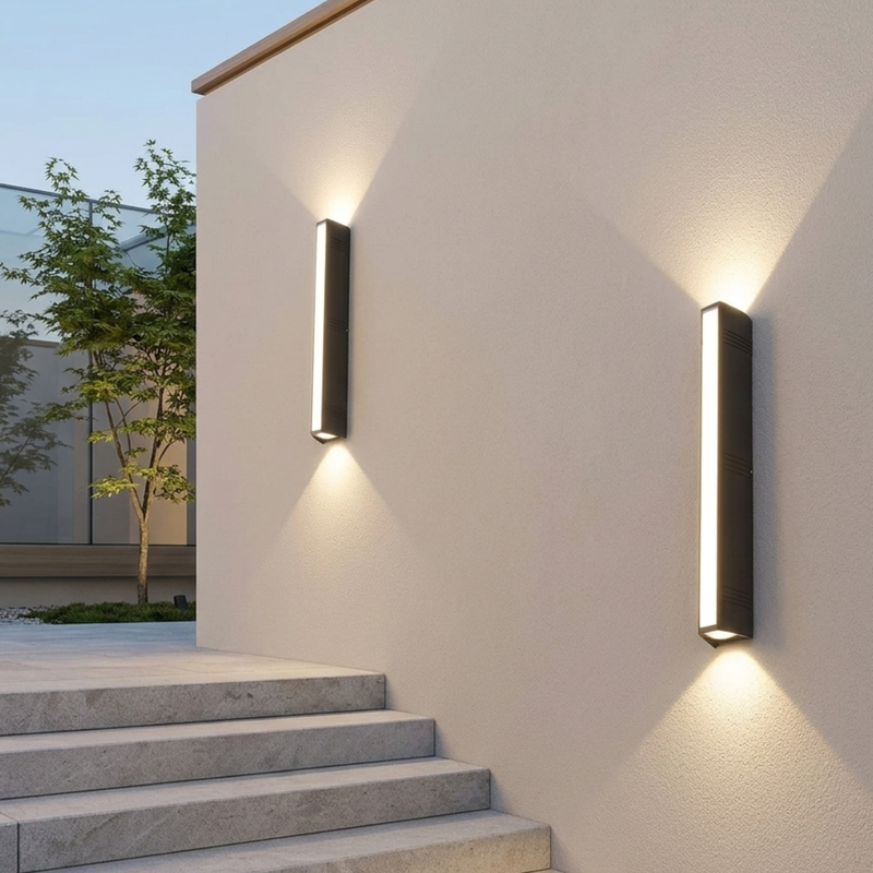 Rechteckige LED Wandlampe