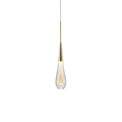 Moderne Aluminium Glas LED Innen Pendelleuchte