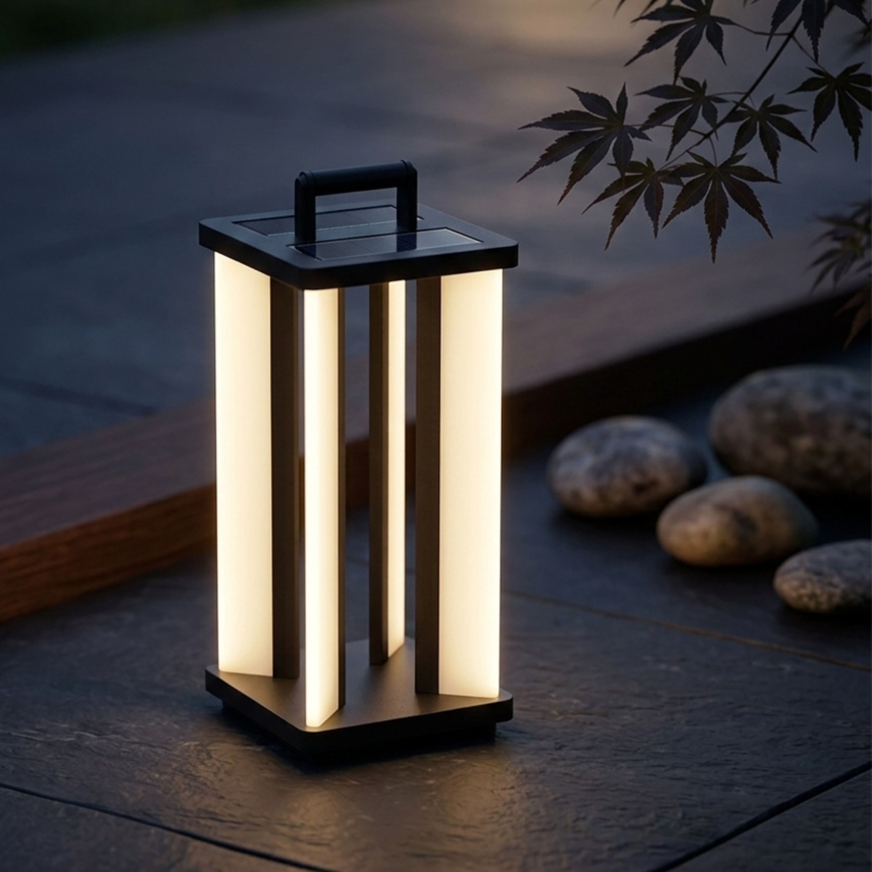 Zeitgenössische LED Solar Außenlampe