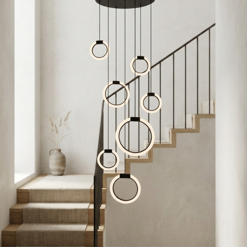 LED Pendelleuchte mit 7/10 Ringen