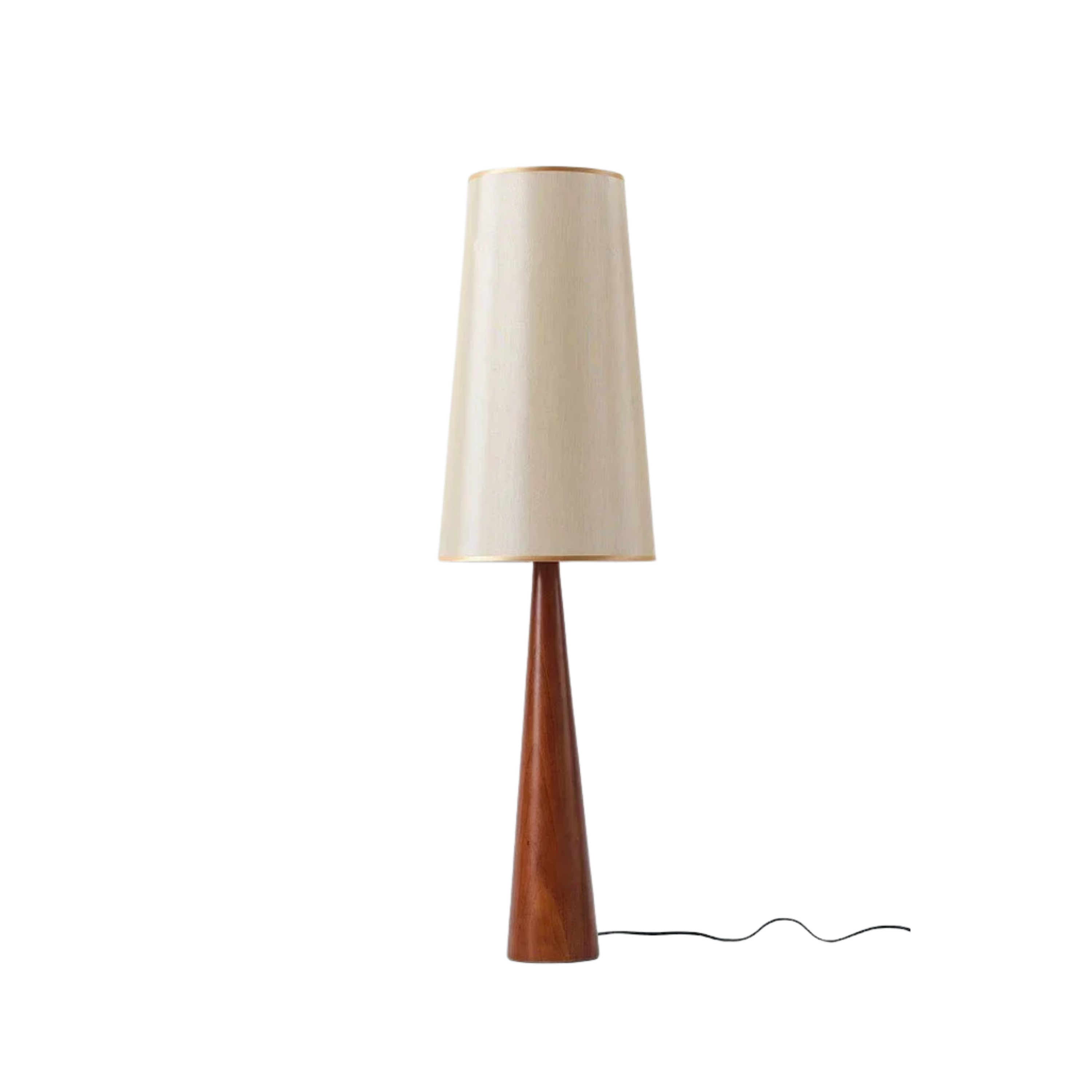 Hölzerne Vintage Innen Stehlampe