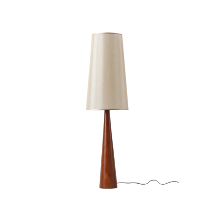 Hölzerne Vintage Innen Stehlampe