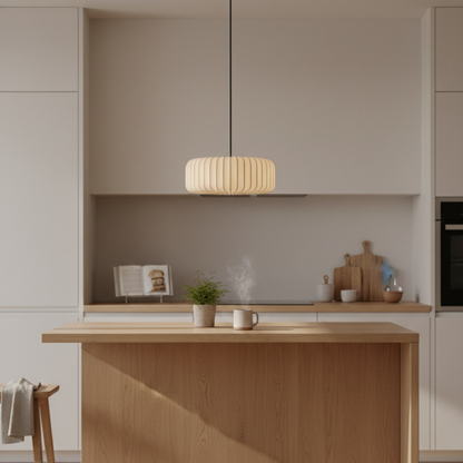 Moderne Stoff Pendelleuchte