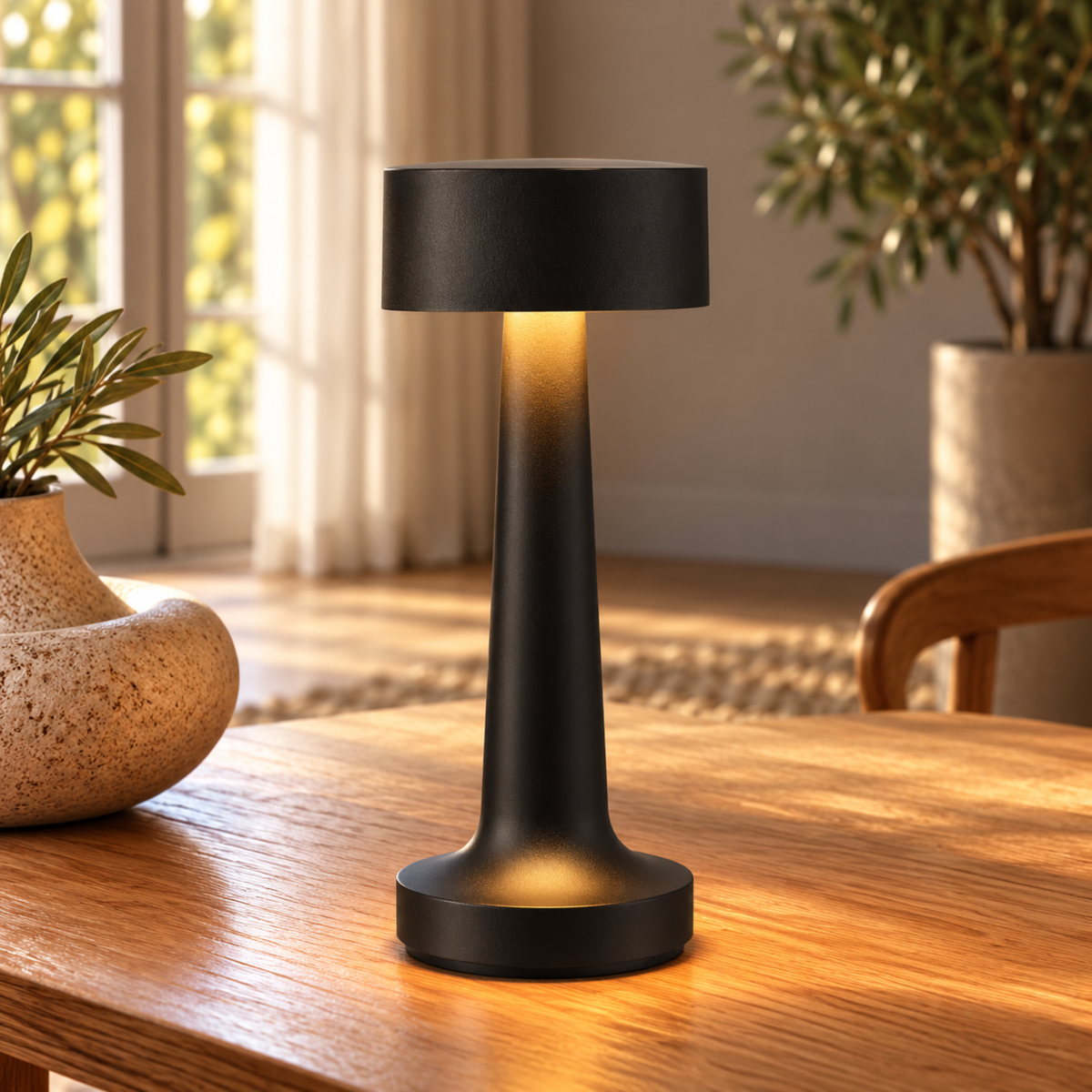 Moderne Kabellose Wiederaufladbare LED Tischlampe