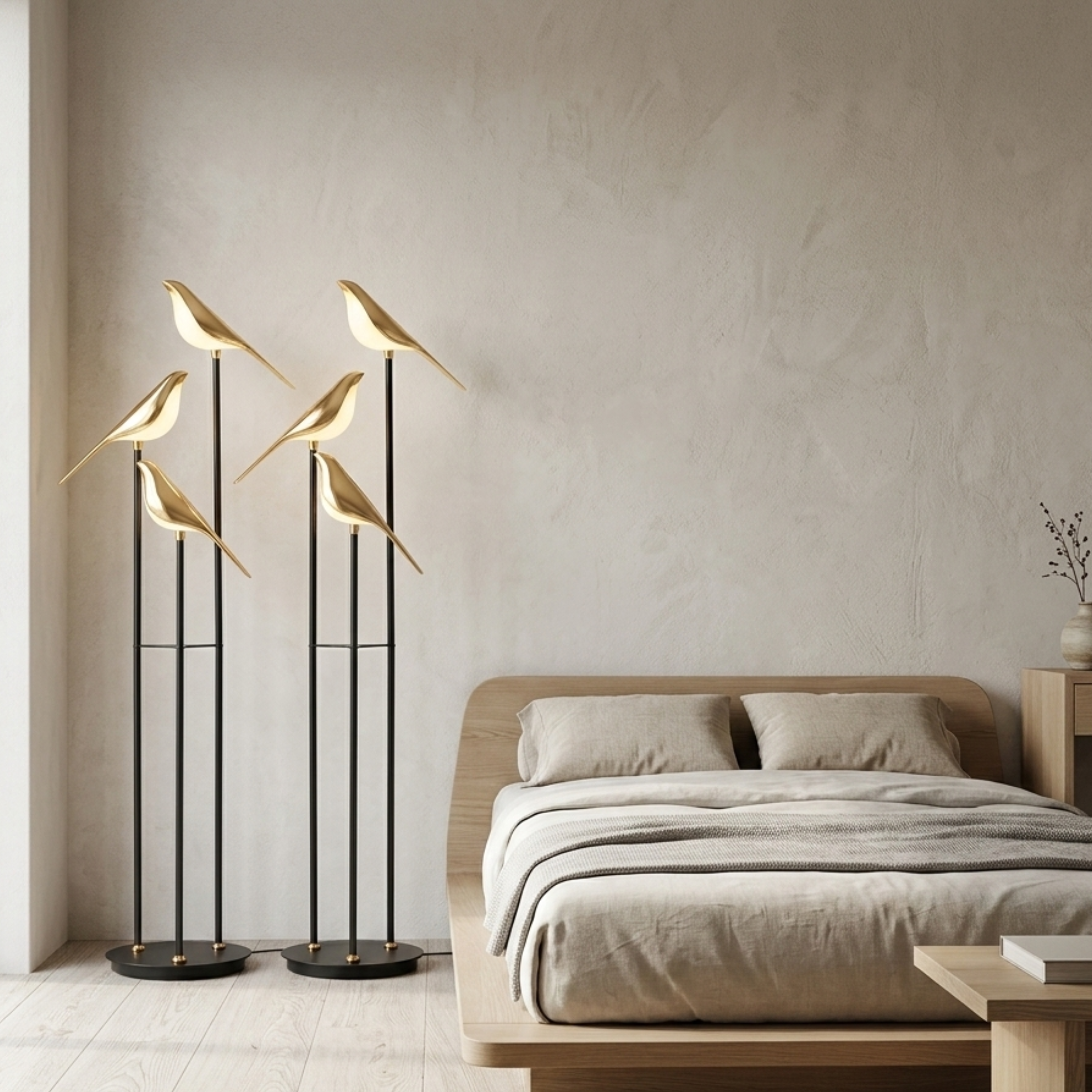 Moderne Vogel Design Stehlampe