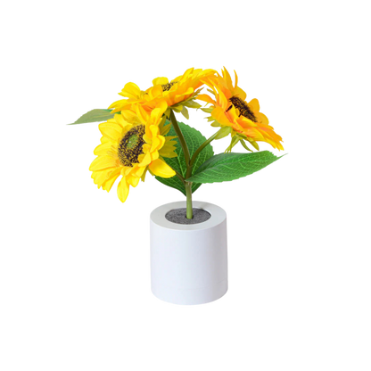 Dekorative Sonnenblumen Tischlampe