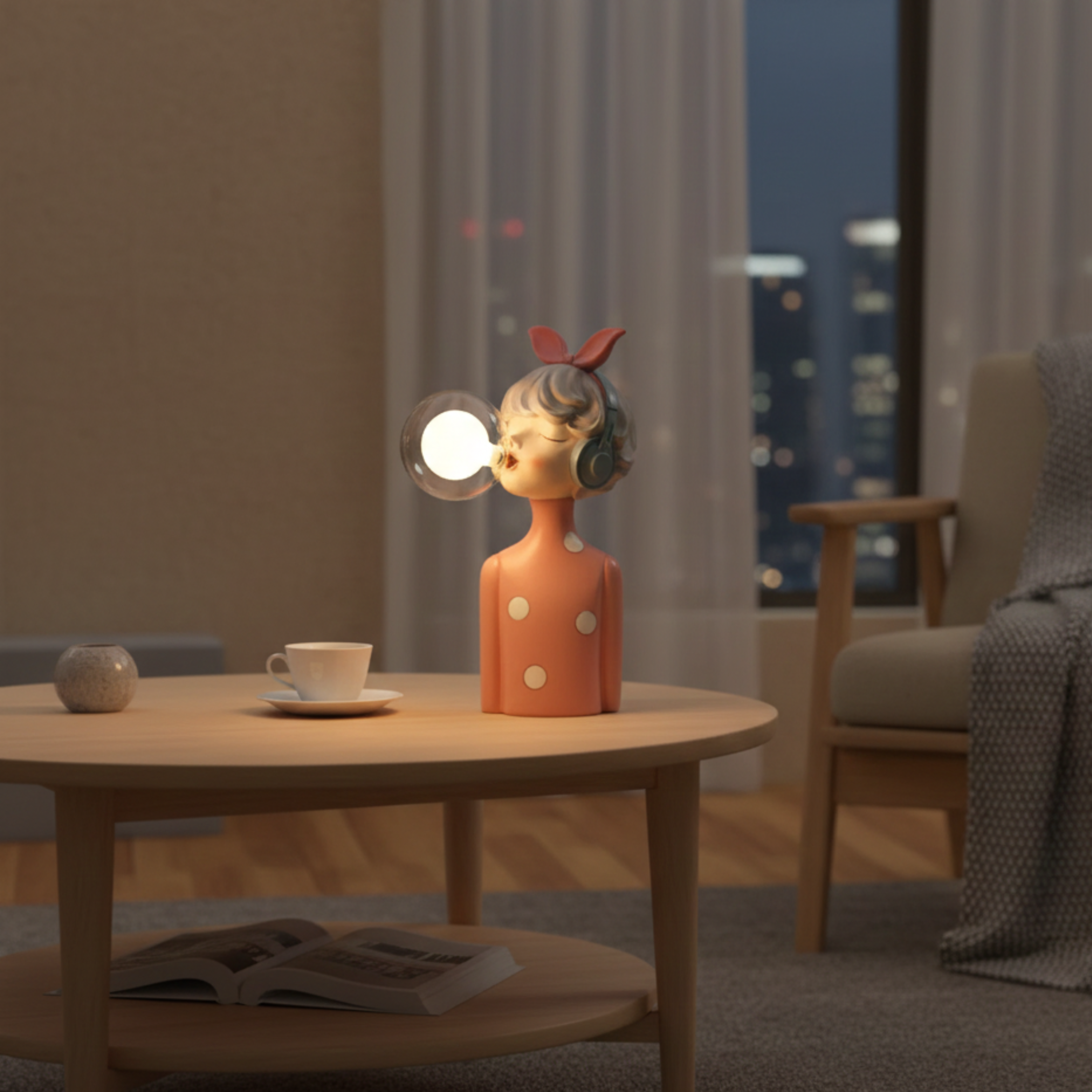 Dekorative Figuren Tischlampe