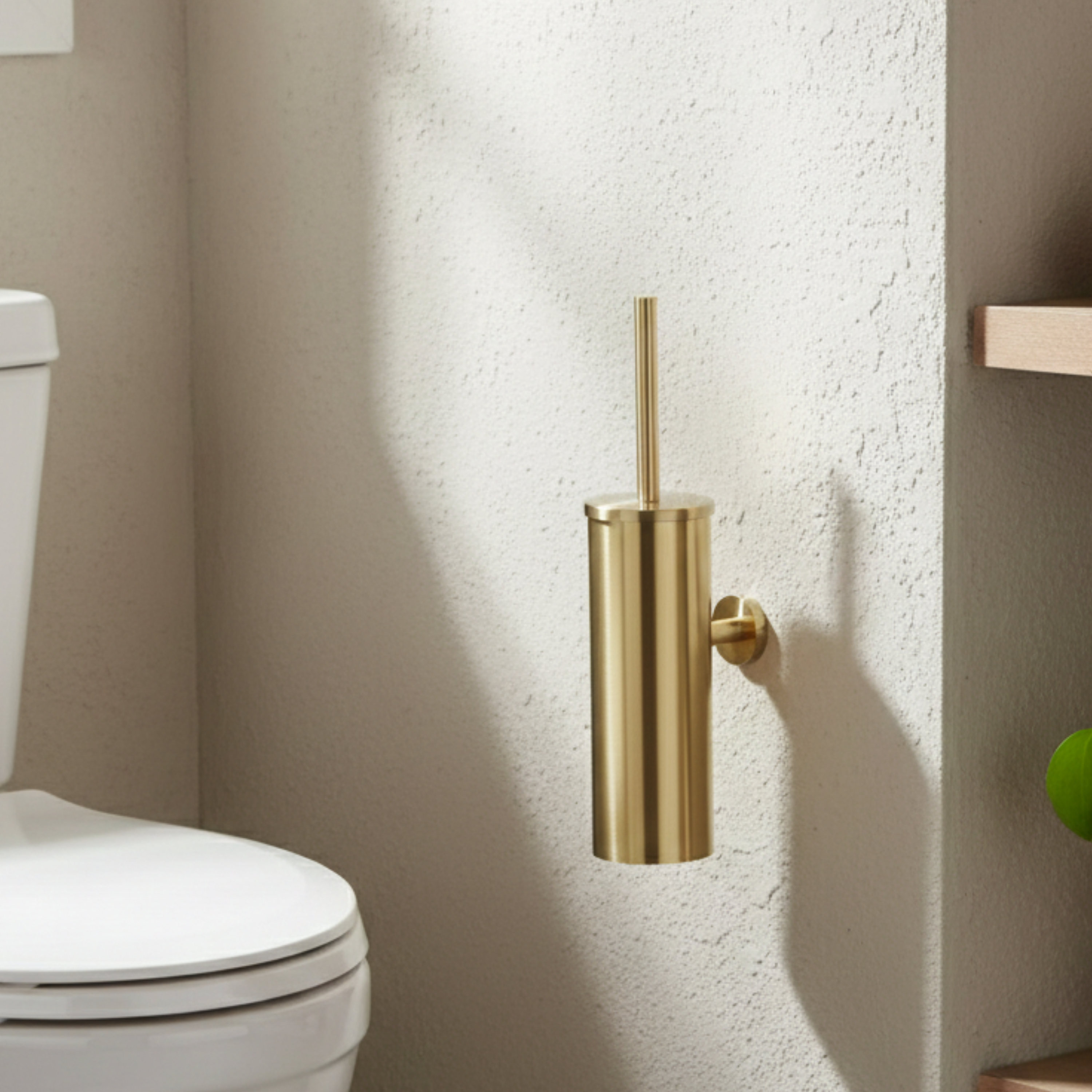 Goldene Edelstahl Wand Klobürste