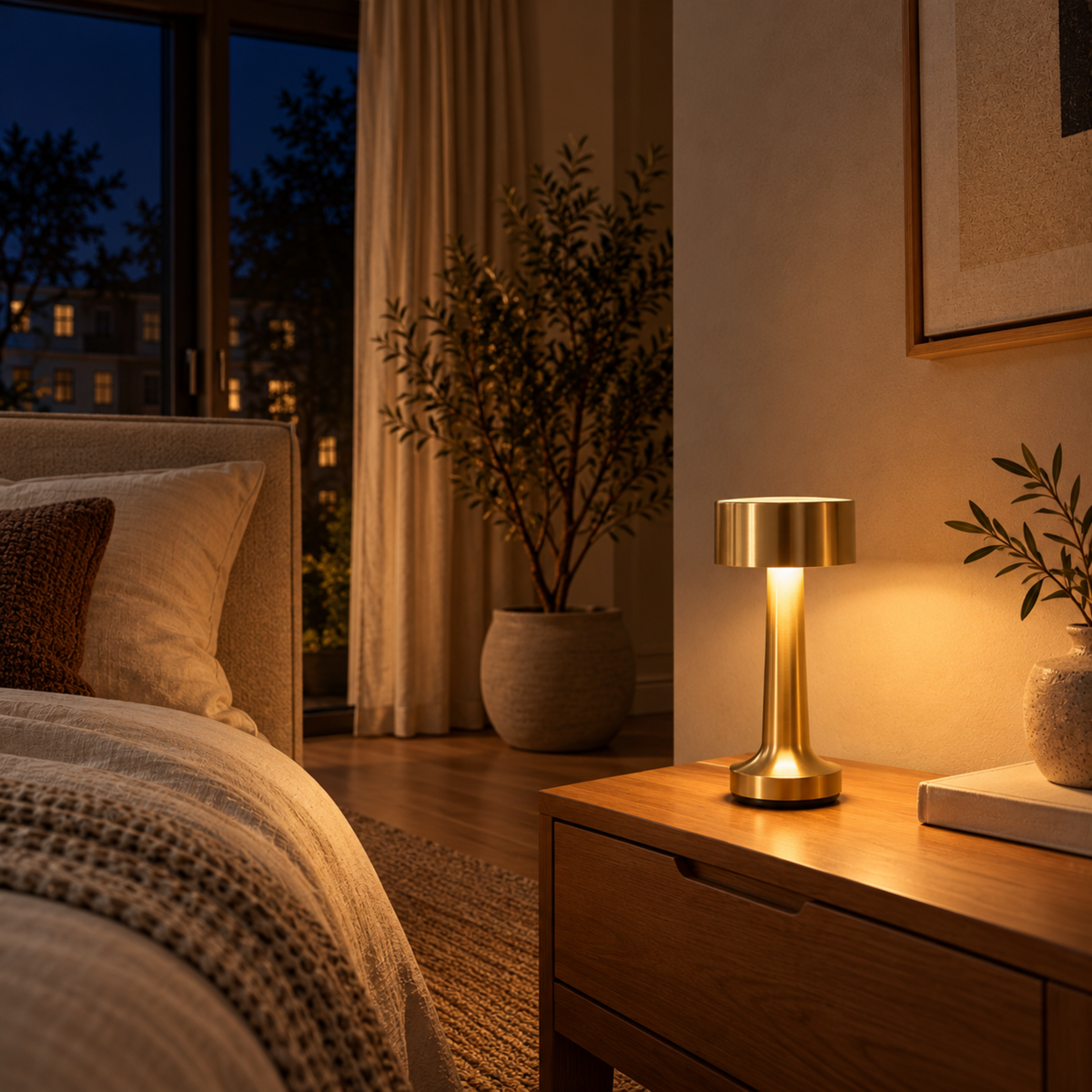 Moderne Kabellose Wiederaufladbare LED Tischlampe