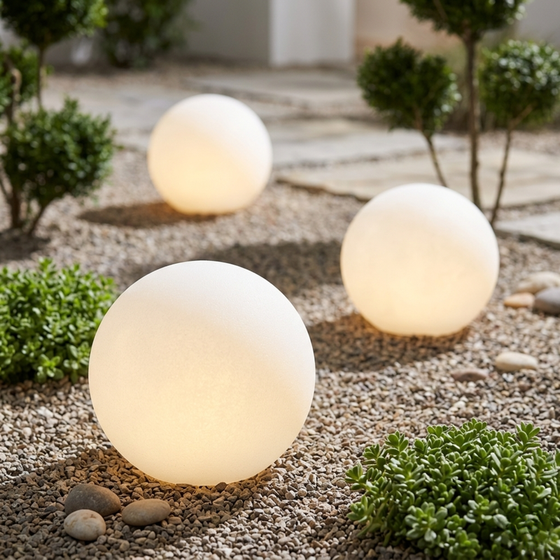 LED Kreis Gartenleuchte