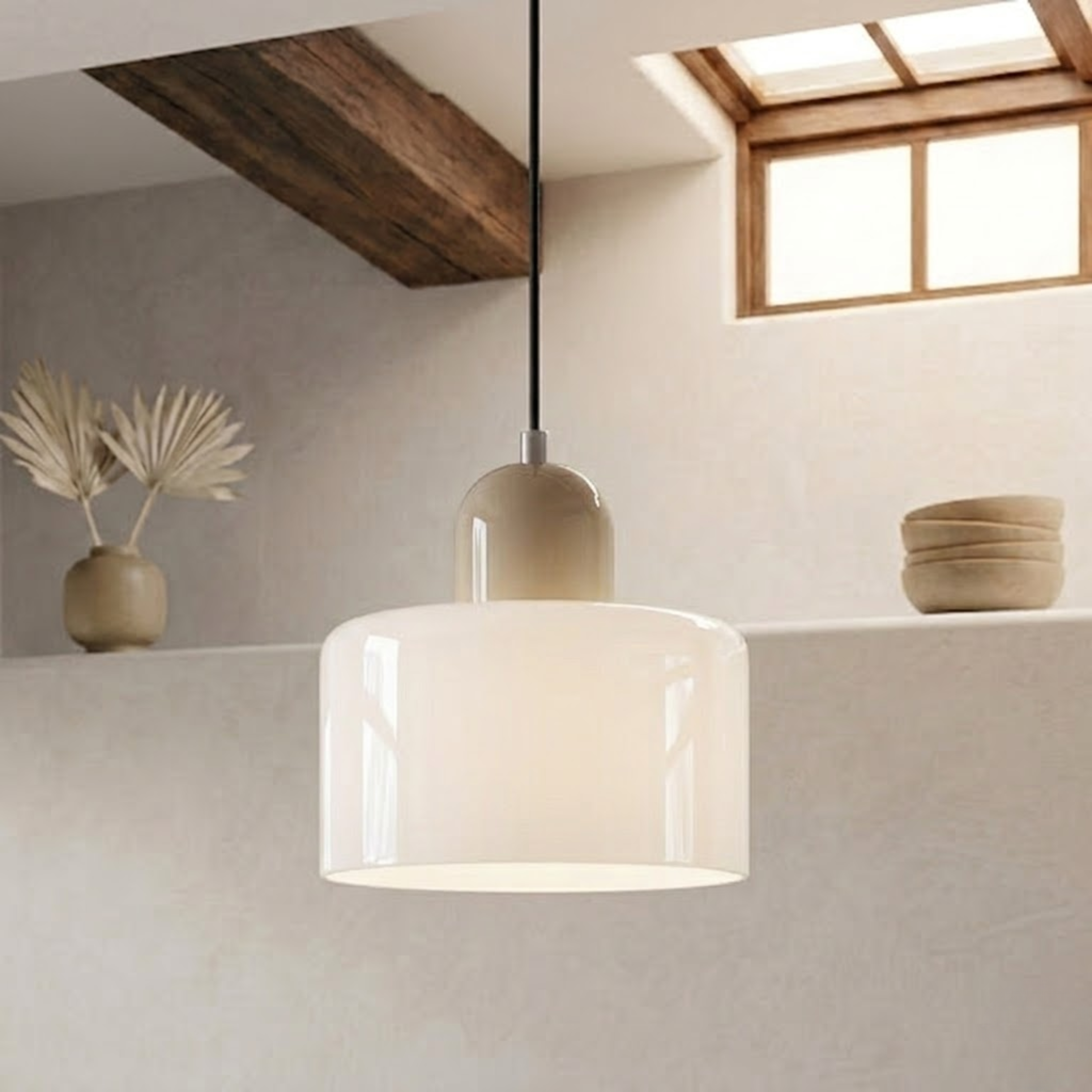 Pendelleuchte mit erweitertem Halo Design