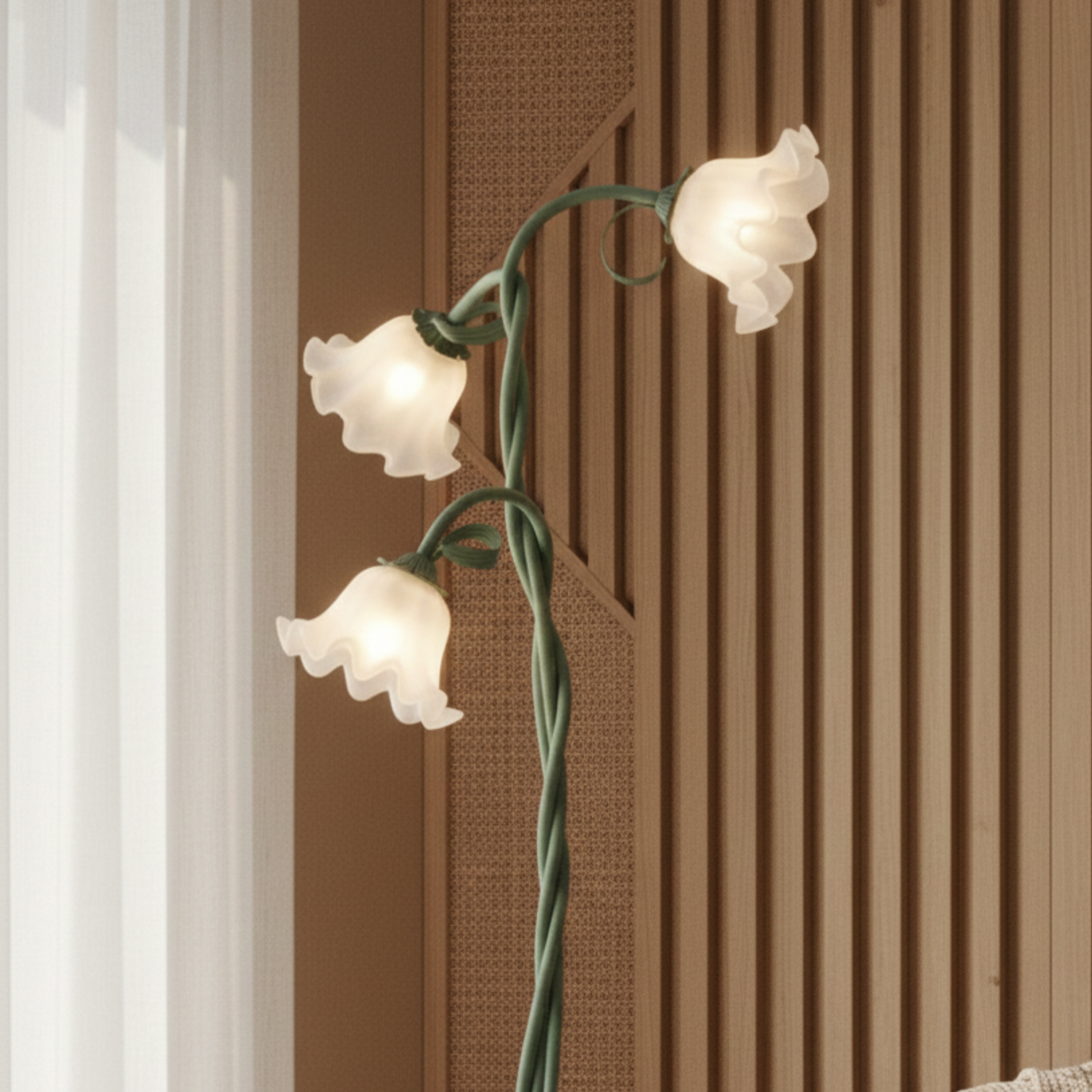 Blumenförmige LED Stehlampe
