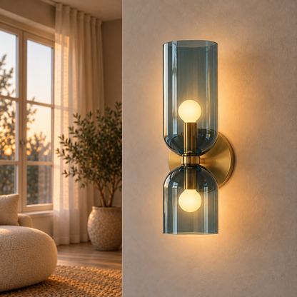 Moderne Glas Wandleuchte