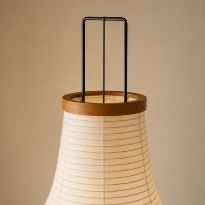 Japanische Wabi-Papier Dreibein Stehlampe
