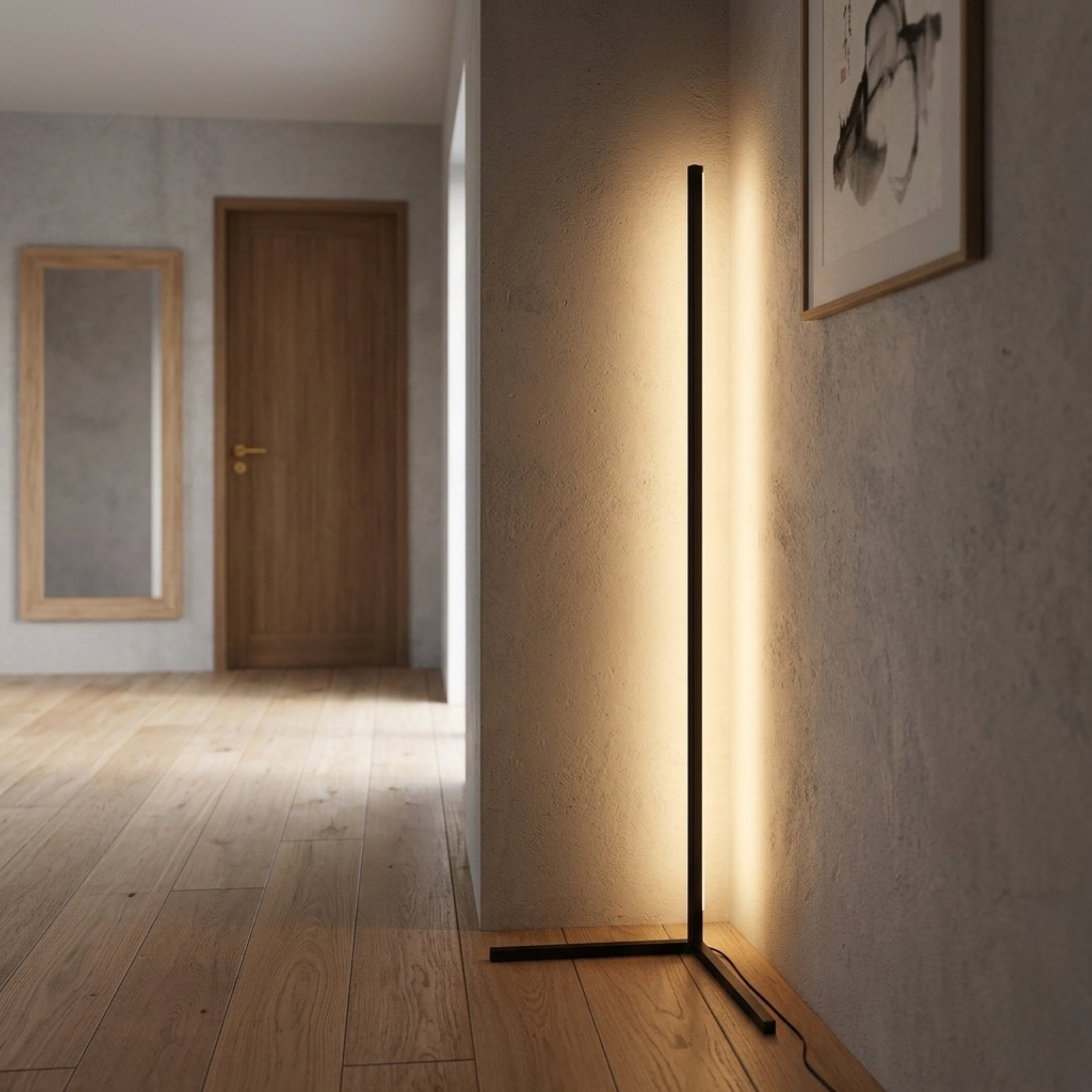 Minimalistische LED Stehlampe