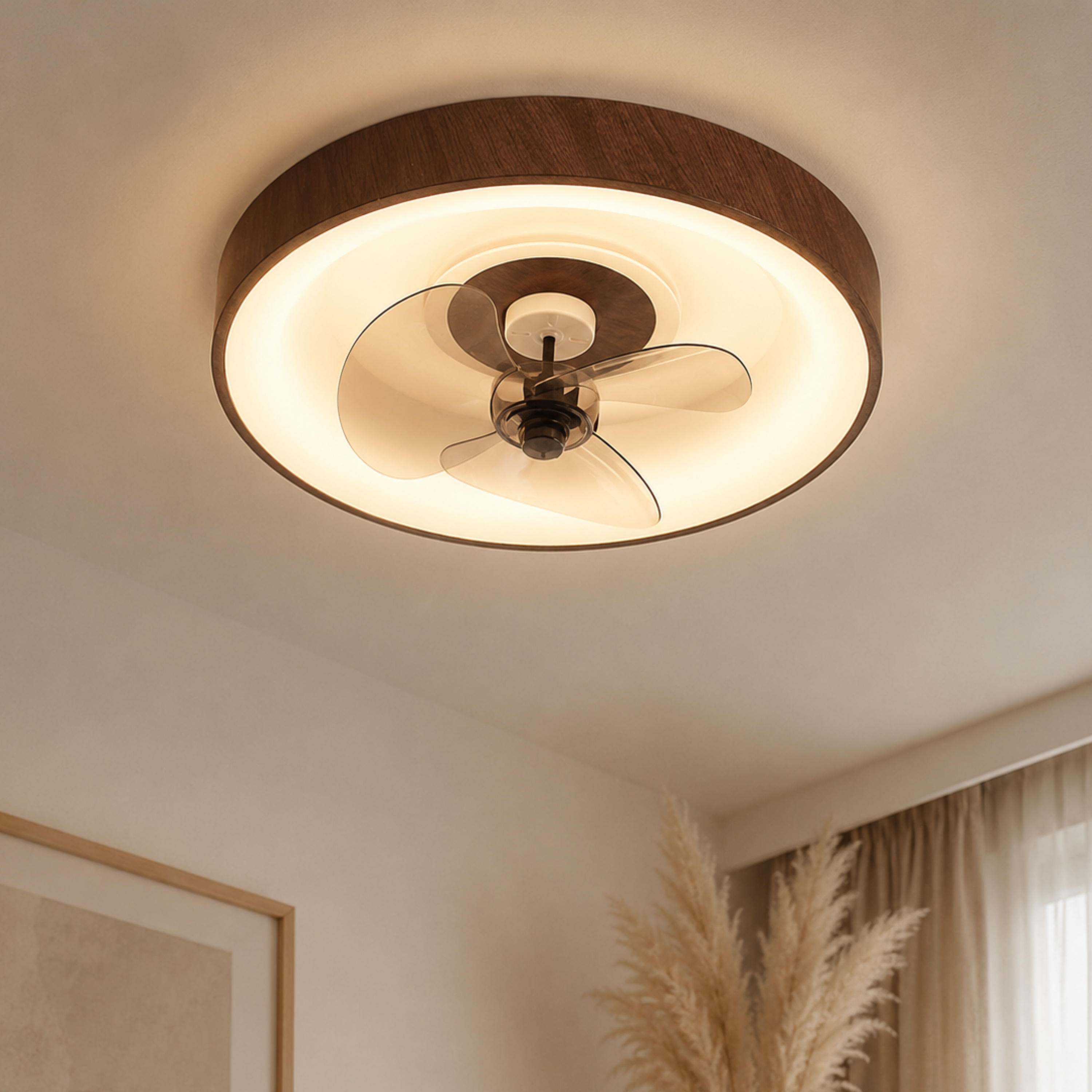 Moderne Minimalistische LED Ventilator Deckenleuchte