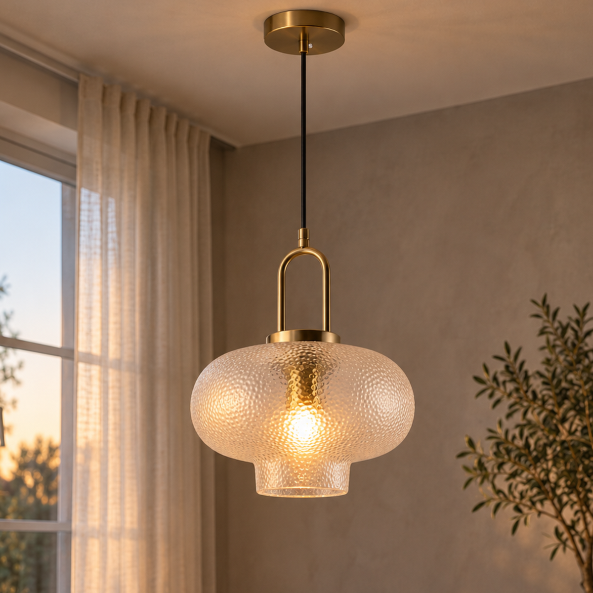 Nordische Minimalistische Glas LED Pendelleuchte