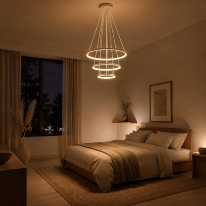 Moderner LED Ring Kronleuchter