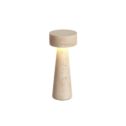 Moderne Stilvolle LED Travertin Tischlampe