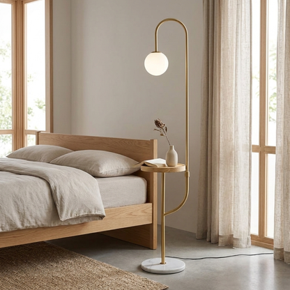 Moderne Tisch Stehlampe mit Wireless Charging