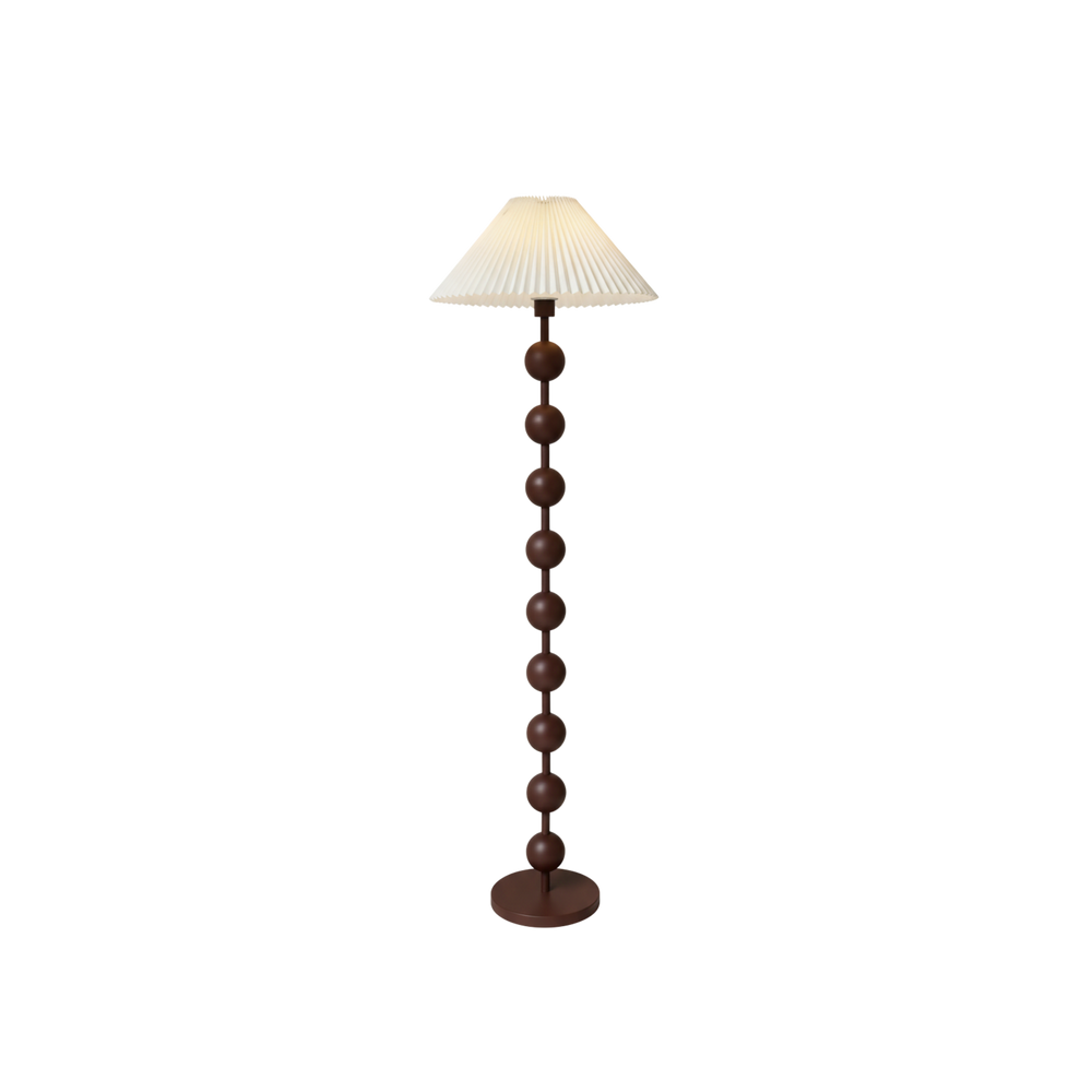 Amerikanische Walnuss Vintage Stehlampe