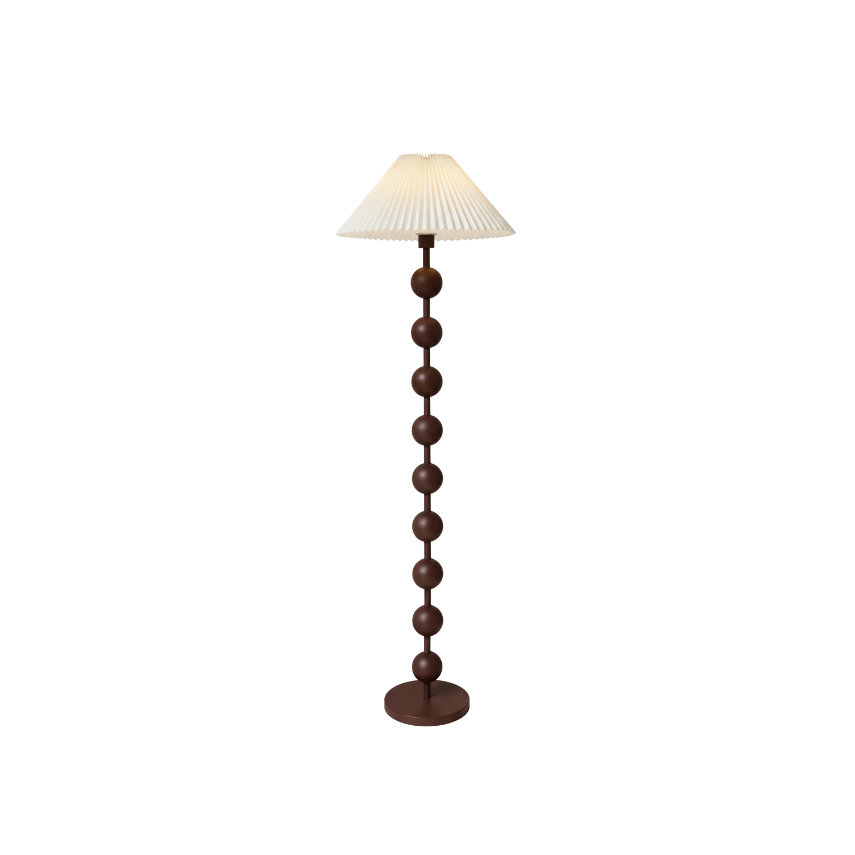 Amerikanische Walnuss Vintage Stehlampe