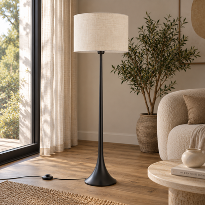 Nordische Art Seiden Stehlampe