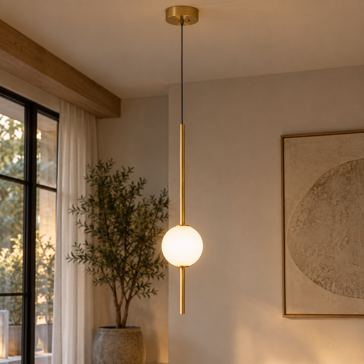 Moderne Minimalistische LED-Pendelleuchte