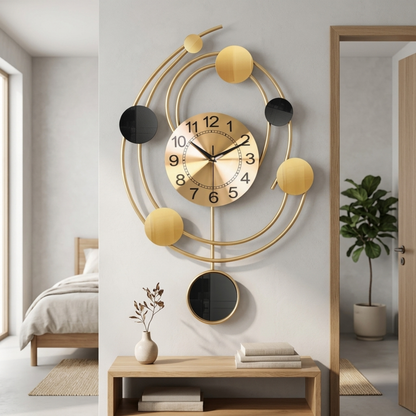Runde Titan Dekorative Wanduhr