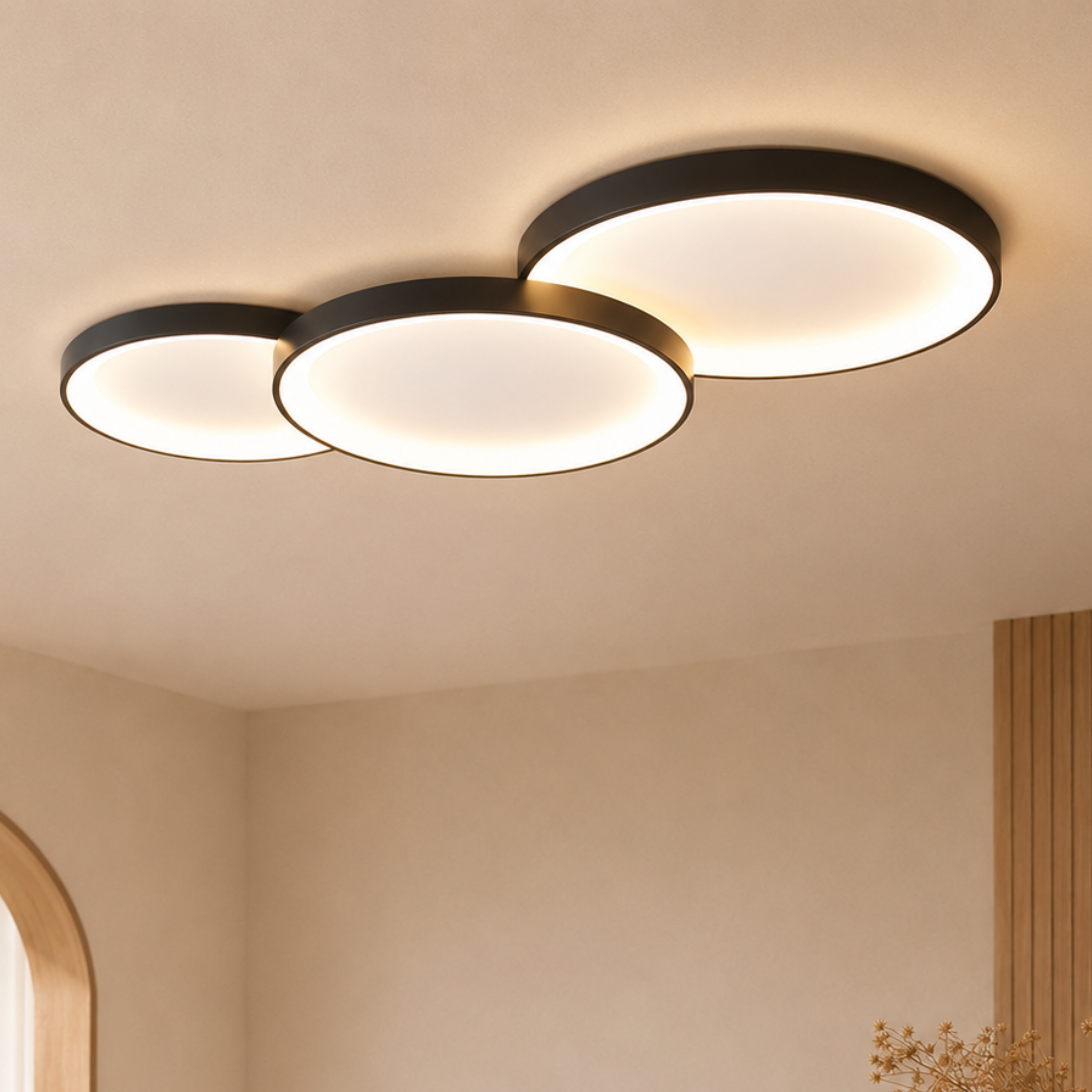 Minimalistische LED Deckenleuchte 1er- Und 3er-Set