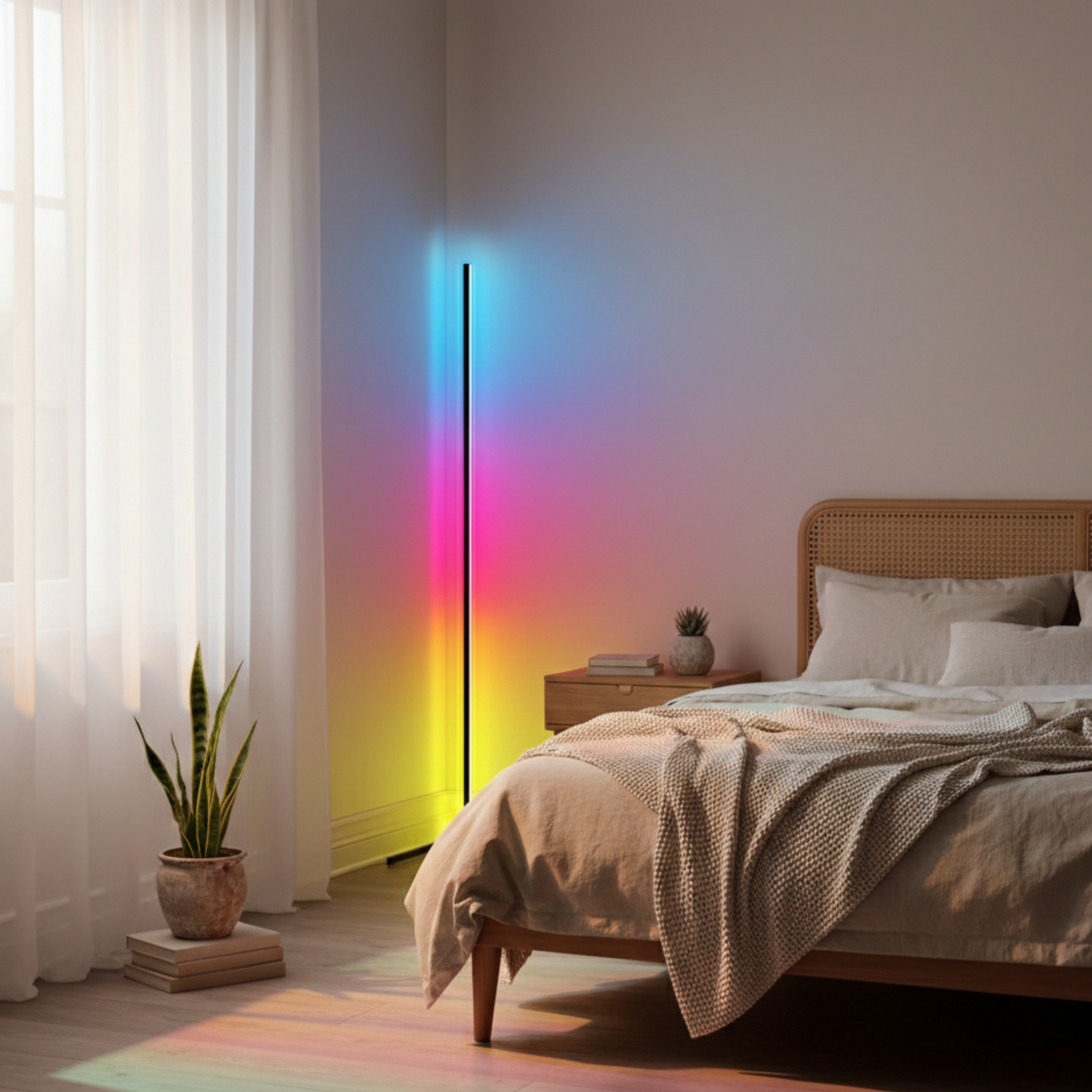 Moderne RGB LED Stehlampe