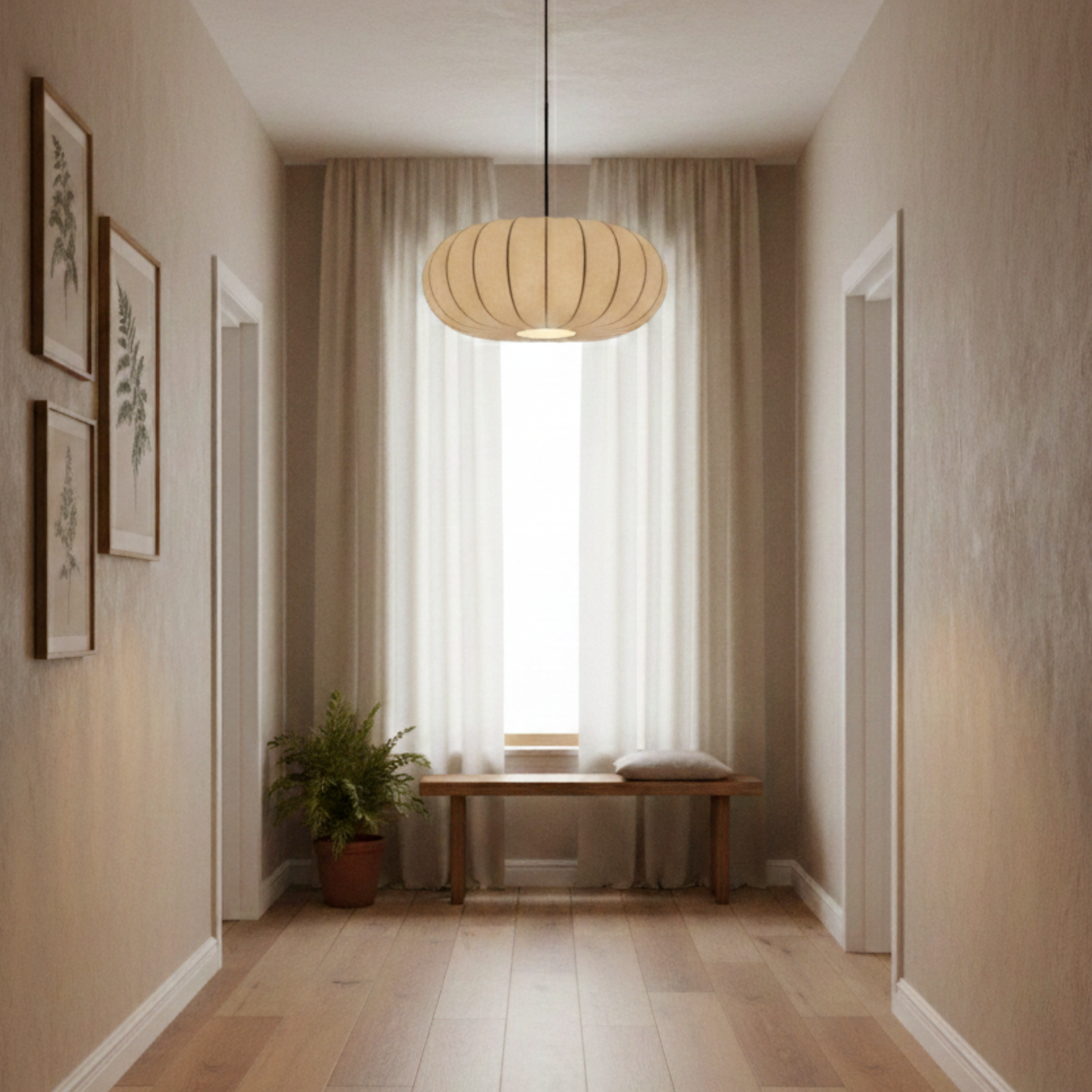 Verona Seiden LED Innen Hängelampe