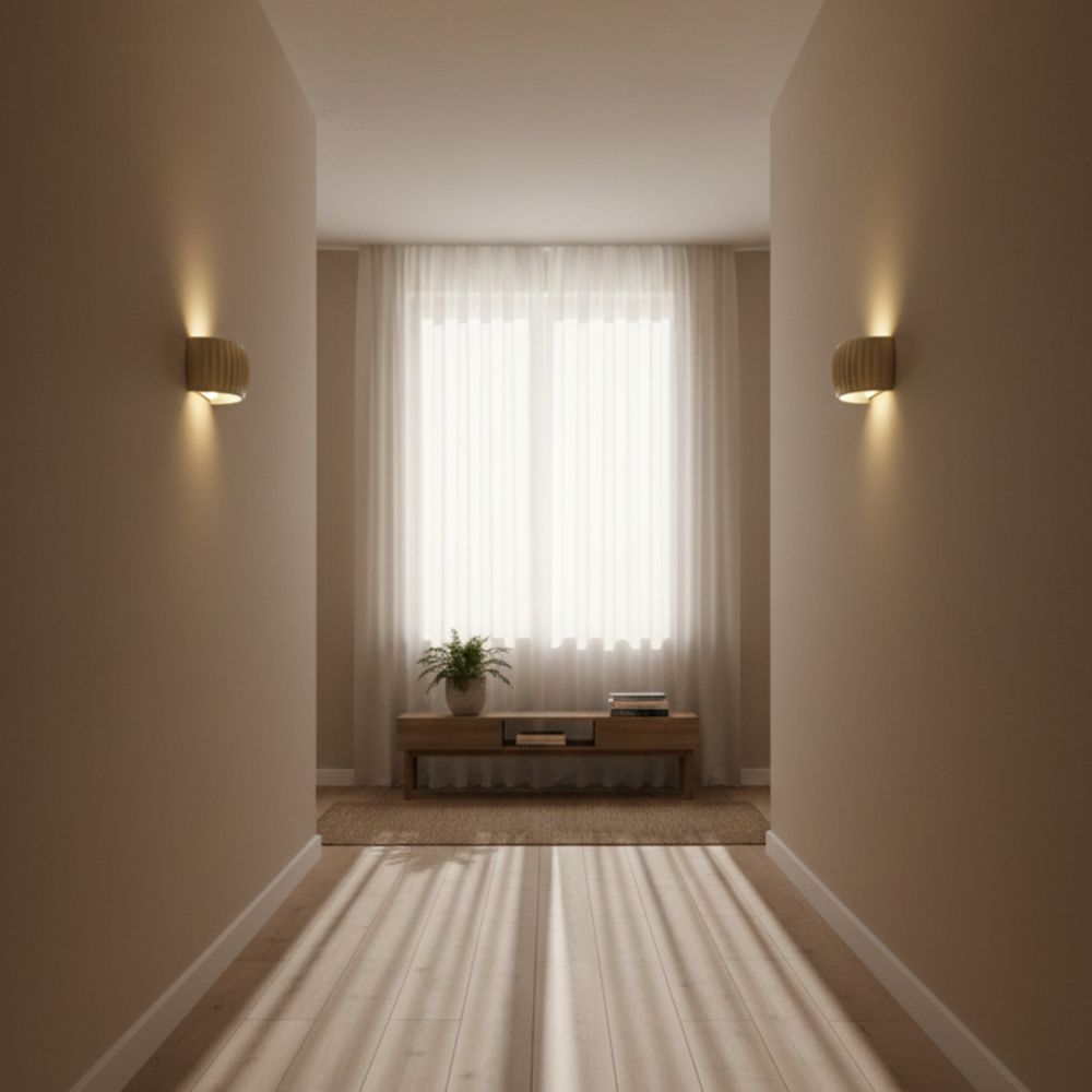 Moderne LED Wellen Wandlampe