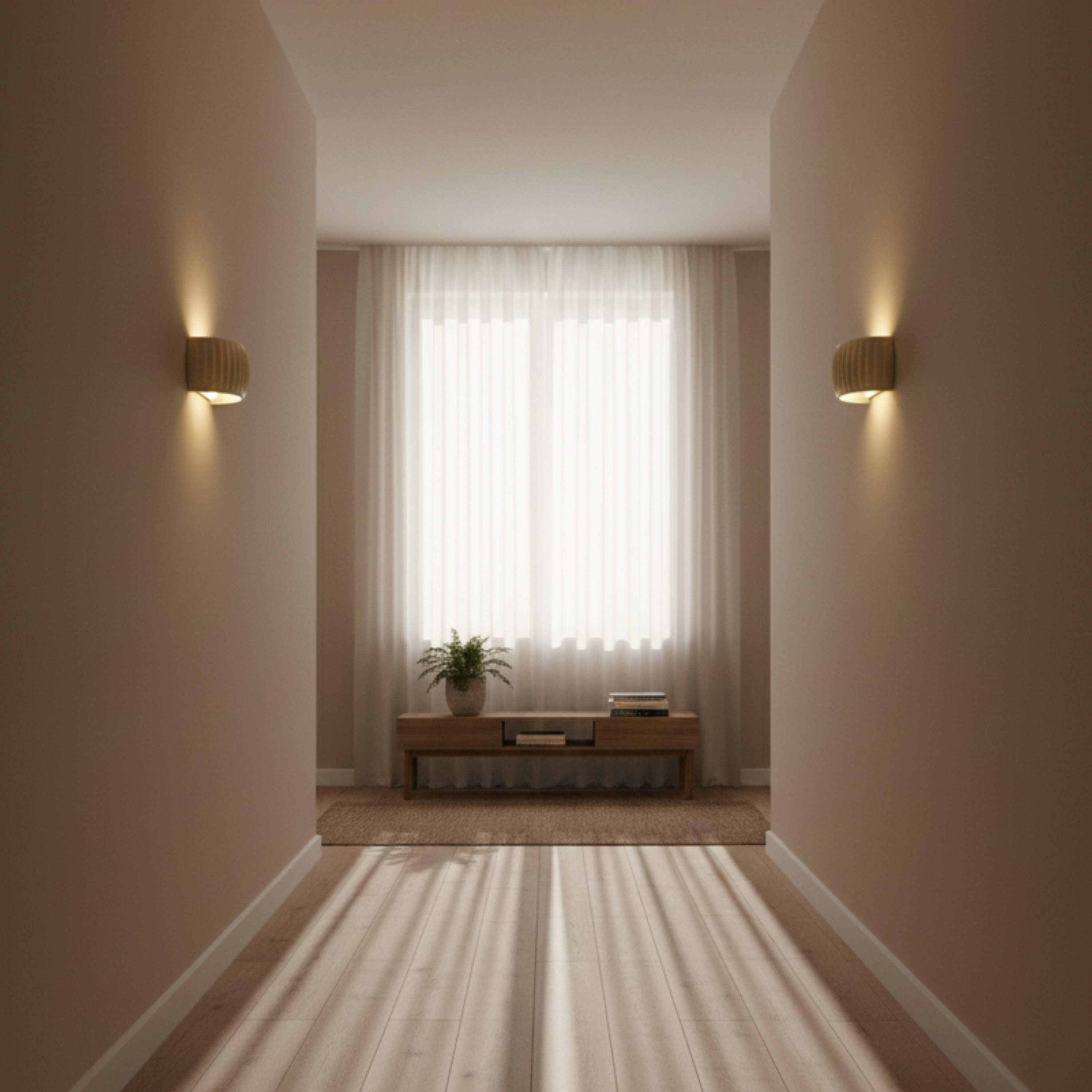 Moderne LED Wellen Wandlampe