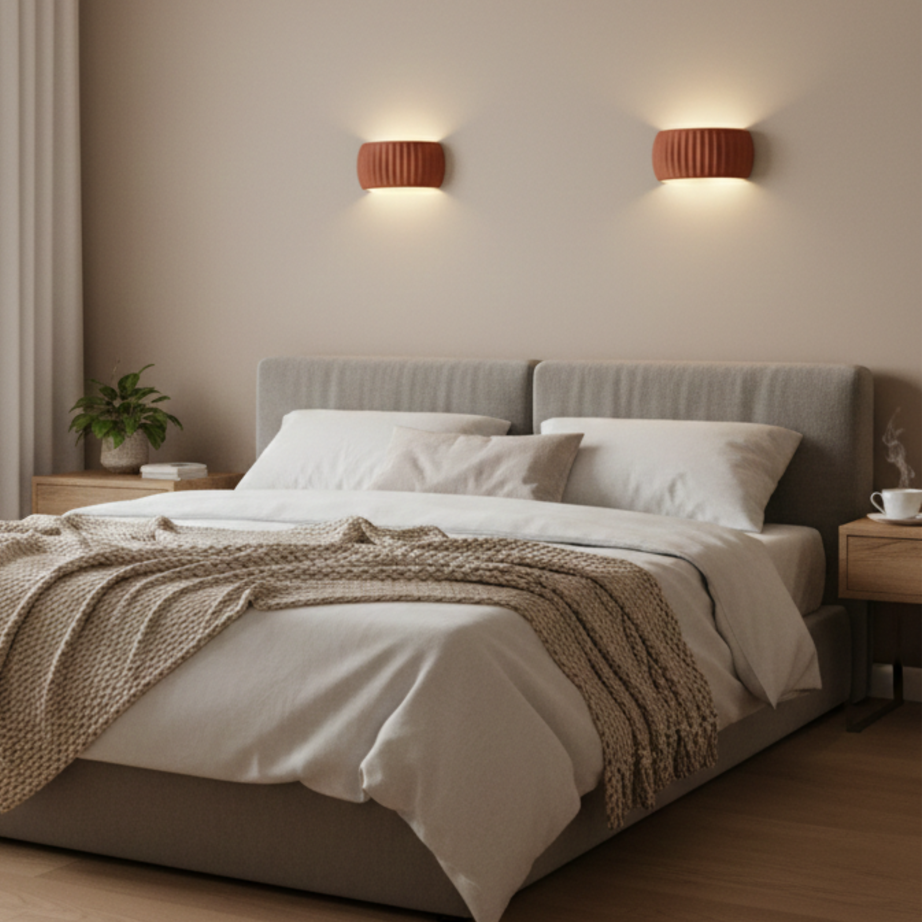 Moderne LED Wellen Wandlampe