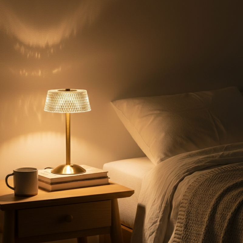 Kristall LED Tischlampe