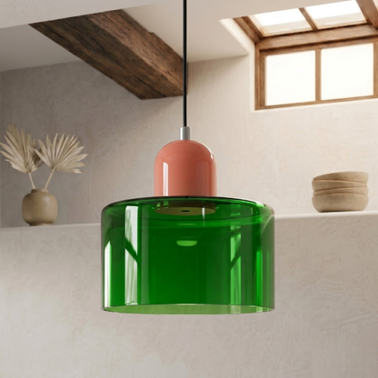 Pendelleuchte mit erweitertem Halo Design