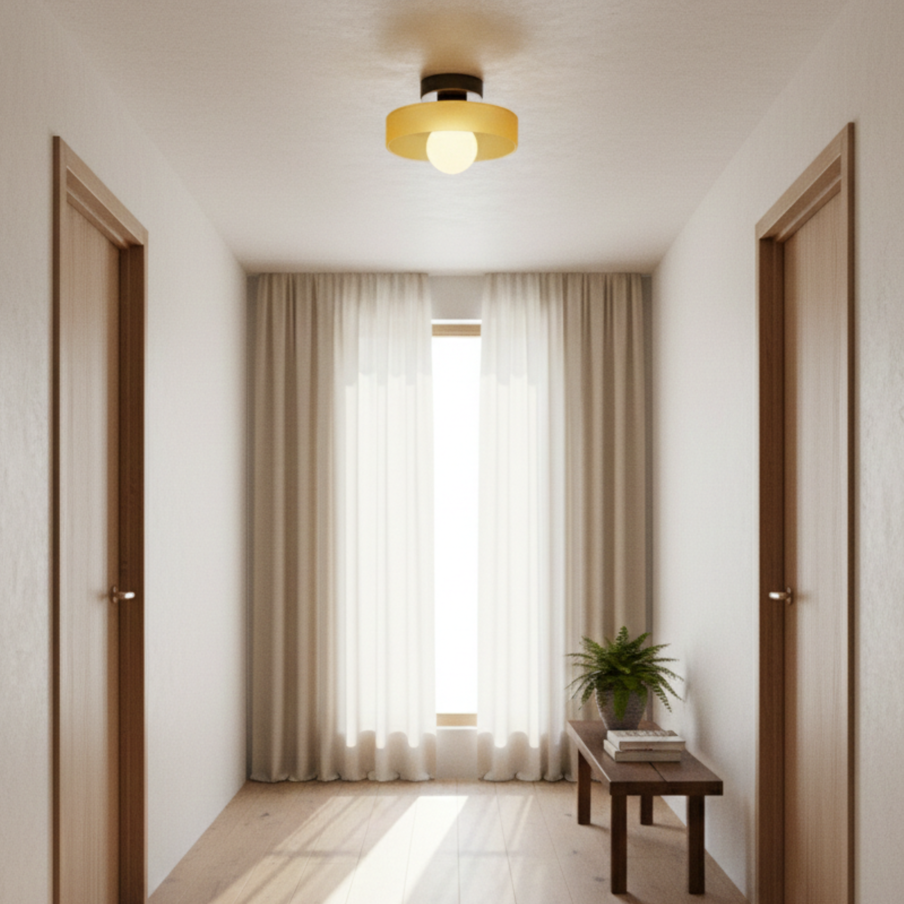 Französische Bauhaus LED Deckenleuchte